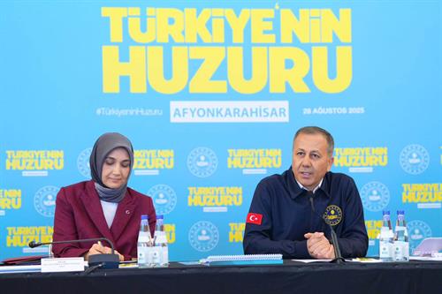 İçişleri Bakanı Ali Yerlikaya Türkiye’nin Huzuru Toplantısına Katıldı