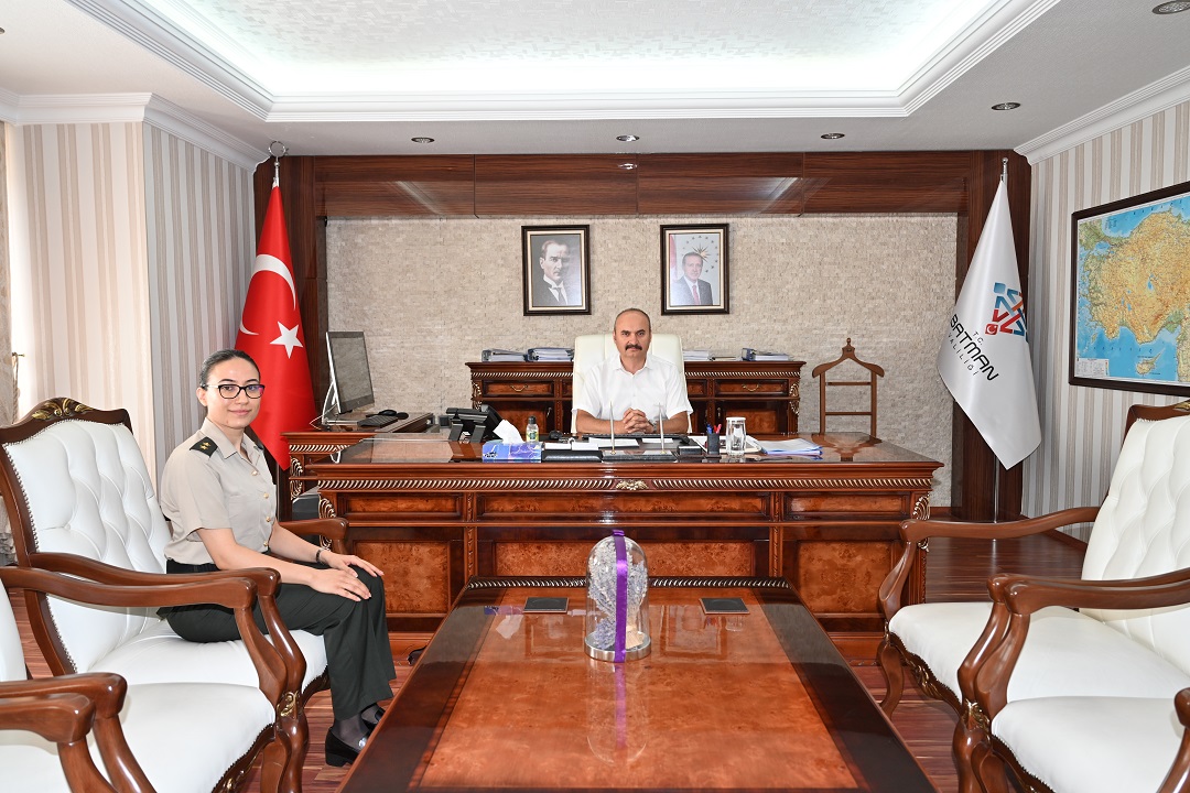Valimiz, Askerlik Şubesi Başkanı Ürkemez’i Kabul Etti