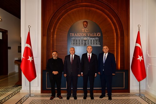Vali Yıldırım, Düzce Belediye Başkanı Özlü ve TSO Başkanı Bıyık'ı Kabul Etti 
