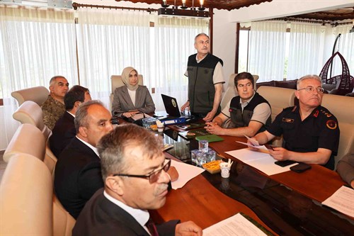 Orman Yangınları ile Mücadele İl Koordinasyon Toplantısı Vali Yiğitbaşı Başkanlığında Yapıldı