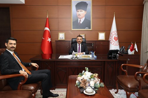 Vali Osman Hacıbektaşoğlu, Devrek Kaymakamı Onur Alp Bıçakcı’yı Kabul Etti