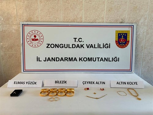 Zonguldak İl Jandarma Komutanlığınca Evden Hırsızlık Olayı Aydınlatıldı