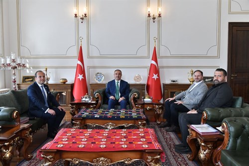 Yeşilay Genel Başkanı Dinç Vali Soytürk’ü Ziyaret Etti