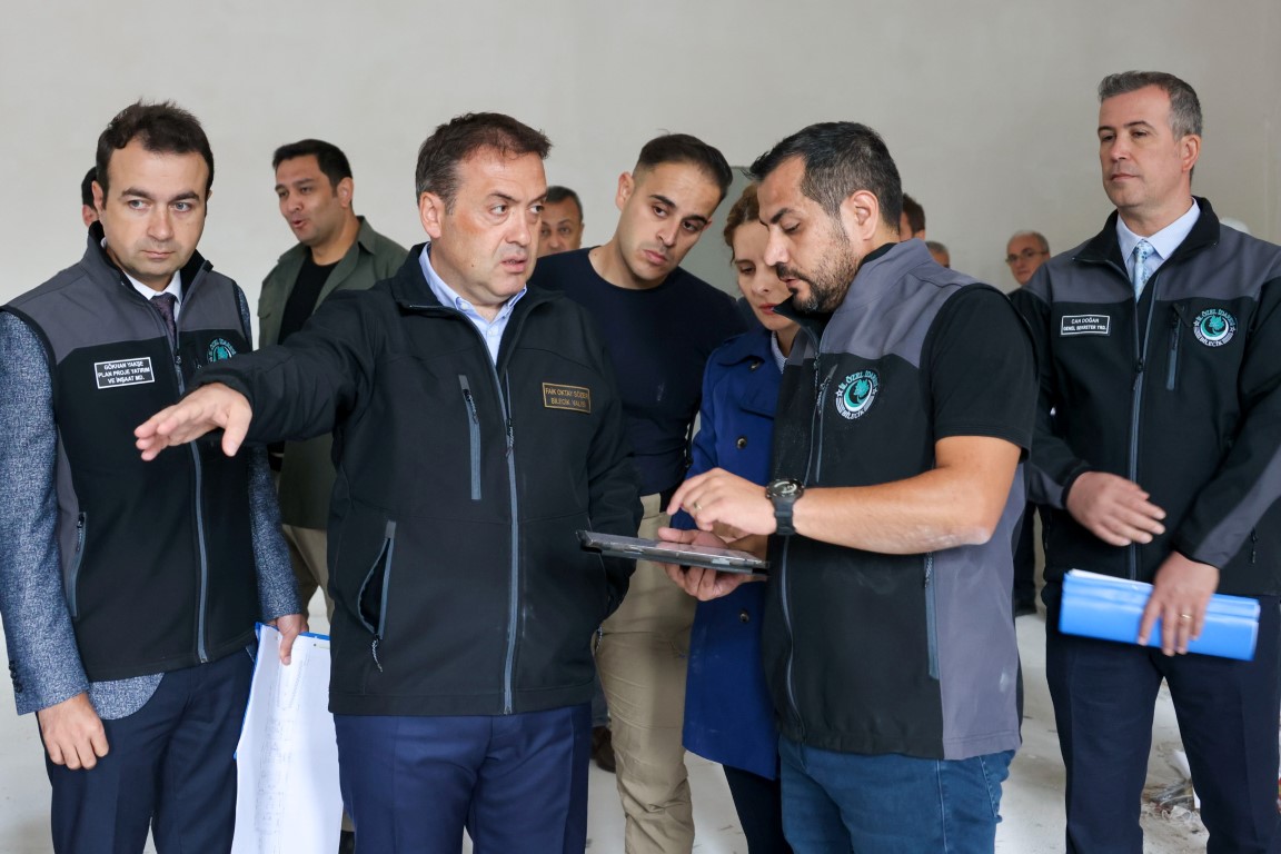 VALİMİZ SAYIN FAİK OKAY SÖZER, YAPIMI DEVAM EDEN YENİ VALİLİK HİZMET BİNASINDA İNCELEMELERDE BULUNDU.