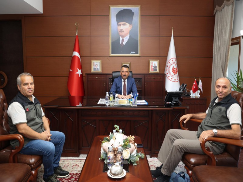 Vali Osman Hacıbektaşoğlu, Zonguldak Orman Bölge Müdürü Hasan Keskin’i Kabul Etti