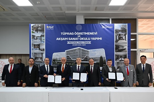 TÜPRAG Öğretmenevi ve Akşam Sanat Okulu Yapımı Protokolü İmzalandı