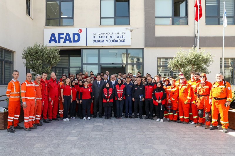 Çanakkale'de Tam Kapsamlı Deprem Tatbikatı Yapıldı