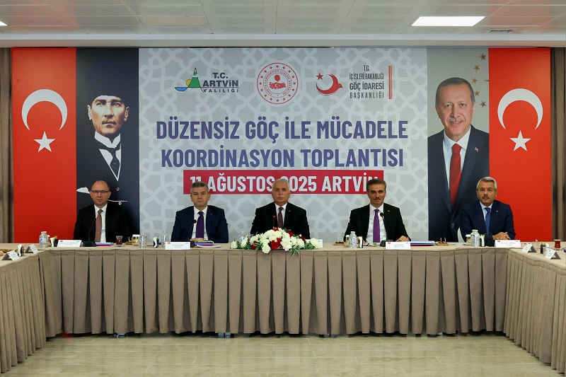 Düzensiz Göçle Mücadele Koordinasyon Toplantısı’nın 2’ncisi Artvin’de Gerçekleştirildi