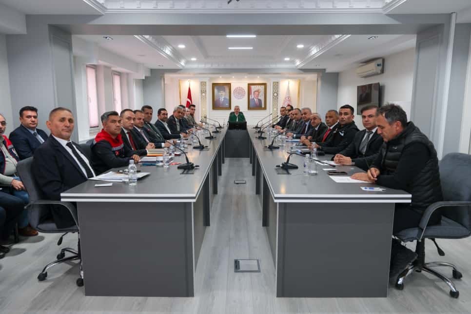 Taşkın Koordinasyon Kurulu Toplantısı, Valimiz Sayın Mehmet Fatih ÇİÇEKLİ Başkanlığında Gerçekleştirildi