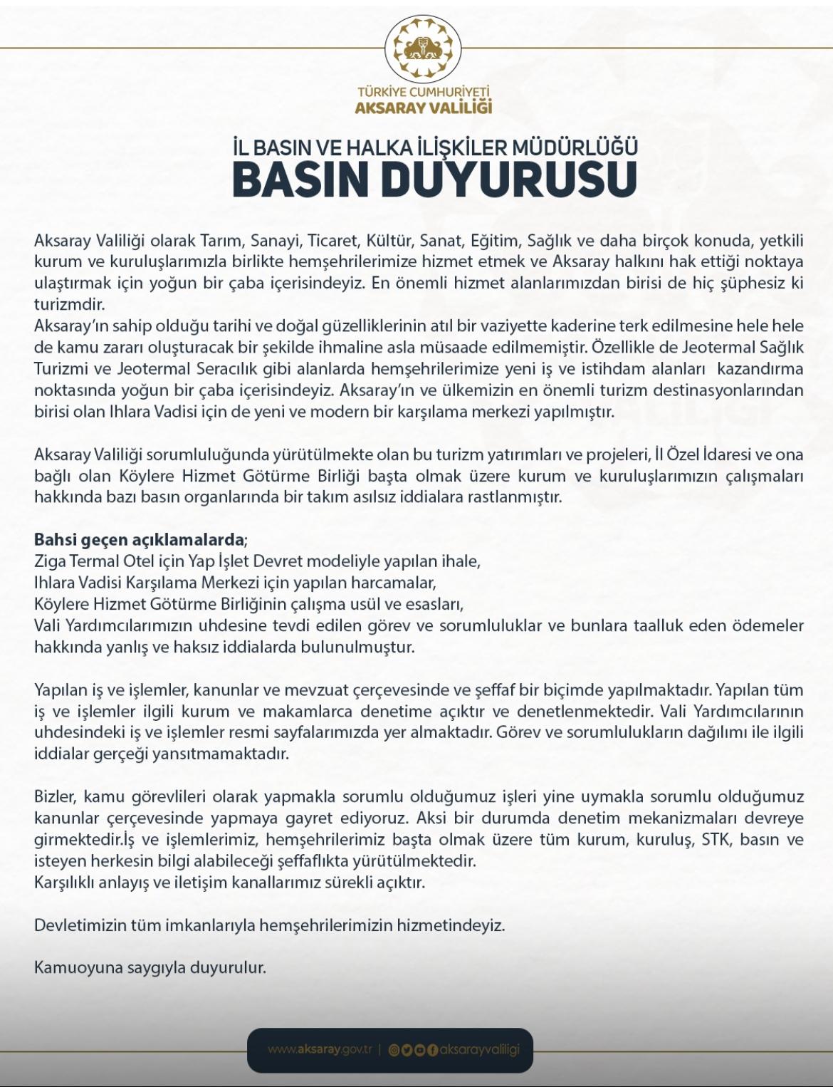 Basın Duyurusu