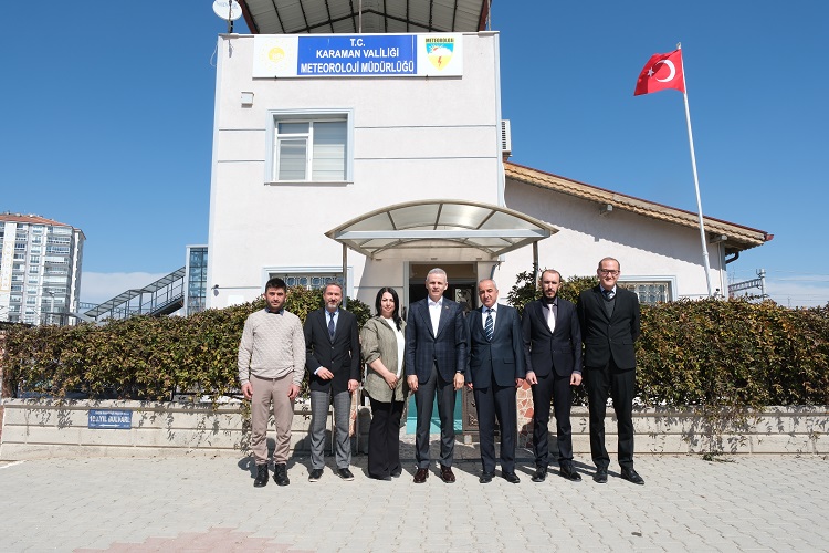 Valimiz Sayın Mehmet Fatih ÇİÇEKLİ'den  Karaman Meteoroloji Müdürlüğüne Ziyaret