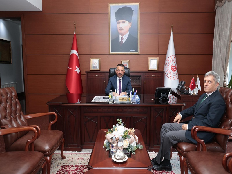 Vali Osman Hacıbektaşoğlu, Zonguldak İl Sağlık Müdürü Dr. Mustafa Özkan Gün’ü Kabul Etti