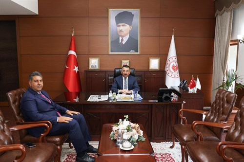 Vali Osman Hacıbektaşoğlu, Karadeniz Ereğli Kaymakamı Fatih Yılmaz’ı Kabul Etti