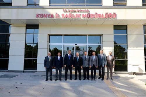 Valimiz İbrahim Akın, İl Sağlık Müdürlüğünü Ziyaret Etti