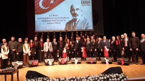 VALİ TÜLAY BAYDAR BİLGİHAN, 12 MART İSTİKLAL MARŞI’NIN KABULÜ VE MEHMET AKİF ERSOY’U ANMA PROGRAMINA KATILDI