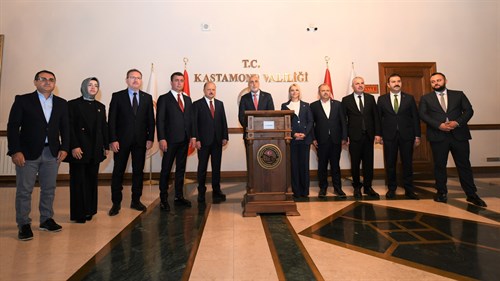 Çalışma ve Sosyal Güvenlik Bakanı Prof. Dr. Vedat Işıkhan İlimizde.