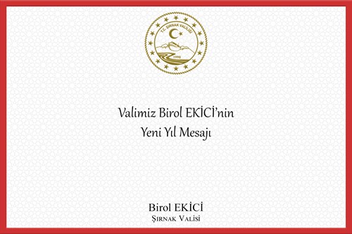 Valimiz Birol EKİCİ'nin Yeni Yıl Mesajı