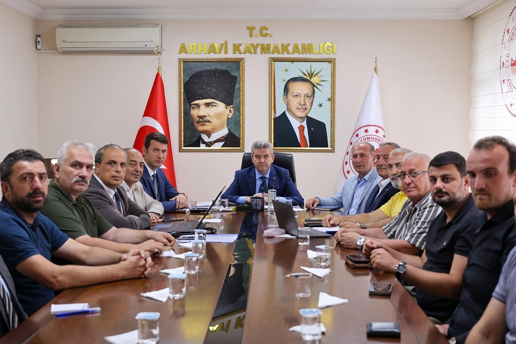 Arhavi OSB Müteşebbis Heyeti Toplantısı, Valimiz Sayın Dr. Turan Ergün Başkanlığında Gerçekleştirildi