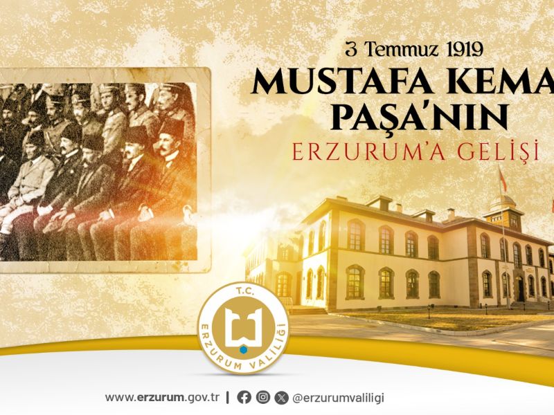 Atatürk’ün Erzurum’a Gelişinin 106. Yıl Dönümü Törenle Kutlandı