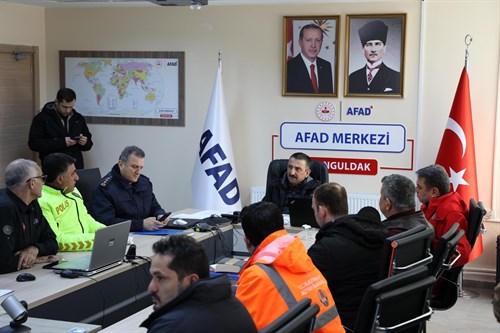 Olumsuz Hava Koşullarına Yönelik Koordinasyon Toplantısı Vali Osman Hacıbektaşoğlu Başkanlığında Gerçekleştirildi