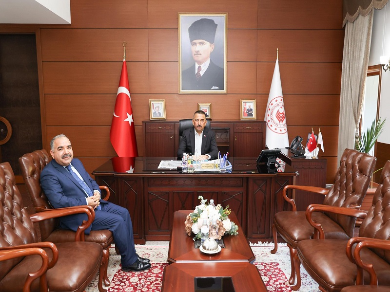 Vali Osman Hacıbektaşoğlu, Zonguldak İl Müftüsü İbrahim Halil Demir’i Kabul Etti