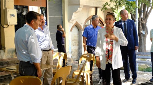VALİ TÜLAY BAYDAR BİLGİHAN’DAN YUKARI PAZAR VE ULU CAMİ ÇEVRESİNE ZİYARET