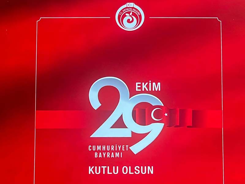 Antalya’da Cumhuriyet Bayramı Coşkusu: 102. Yıl Kutlamaları Başlıyor
