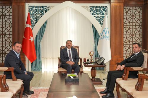 Emniyet Teşkilatı Vazife Malulü ve Şehit Aileleri Vakfı 'ndan Vali Ali Çelik’e Ziyaret