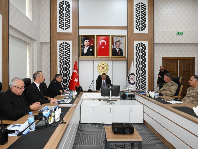 Erzurum’da Asayiş ve Güvenlik Toplantısı Düzenlendi