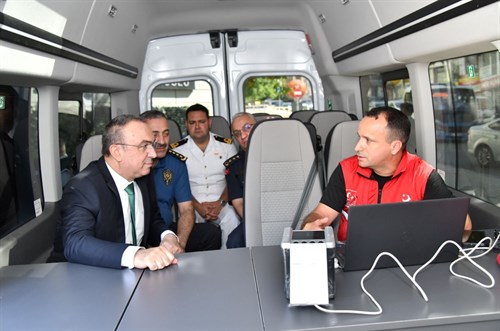 İlimize Tahsis Edilen 3. Mobil Göç Noktası Aracı Hizmete Alındı