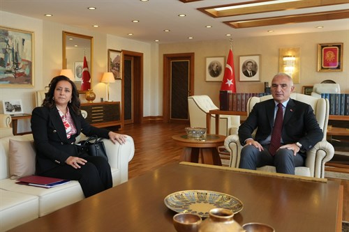 VALİ TÜLAY BAYDAR BİLGİHAN’DAN KÜLTÜR VE TURİZM BAKANI MEHMET NURİ ERSOY’A ZİYARET
