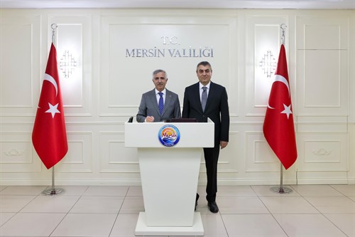 VALİMİZ SAYIN ATİLLA TOROS’U, KAHRAMANMARAŞ VALİSİ SAYIN MÜKERREM ÜNLÜER VE BERABERİNDEKİ HEYET ZİYARET ETTİ