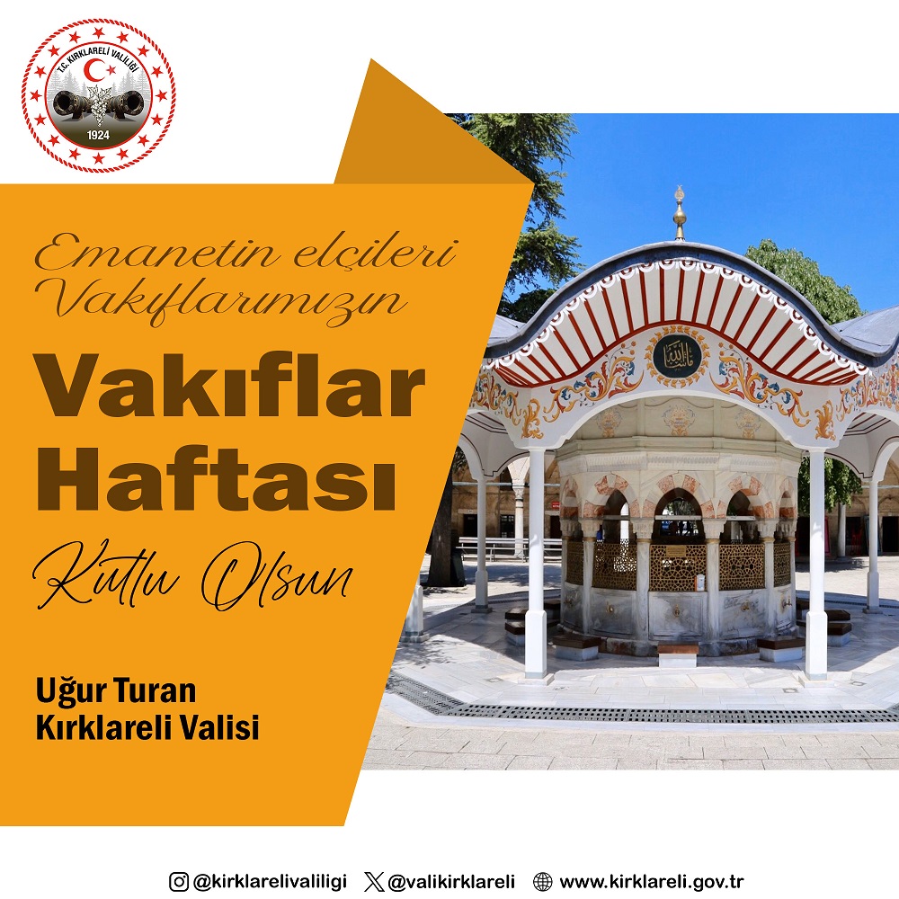 Emanetin Elçileri Vakıflarımızın  Vakıflar Haftası Kutlu olsun...