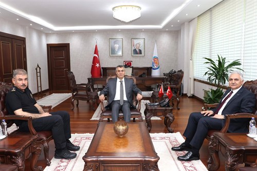 VALİMİZ SAYIN ATİLLA TOROS, EMNİYET GENEL MÜDÜR YARDIMCISI DR. ÖMER URHAL İLE GÖRÜŞTÜ