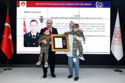 Devlet Övünç Madalyası ve Beratı Tevcih Töreni Gerçekleştirildi