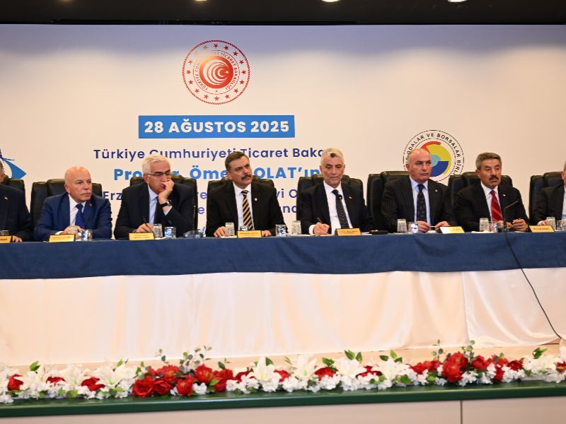 Ticaret Bakanı Bolat, Erzurum Ticaret ve Sanayi Odası Üyeleriyle Buluştu