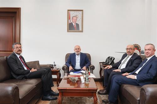 Vali Çelik’ten İçişleri Bakan Yardımcısı Mehmet Sağlam’a Ziyaret