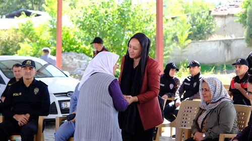 VALİ TÜLAY BAYDAR BİLGİHAN ŞEHİT POLİS MEMURU MUSTAFA KILIÇ HAYRINA DÜZENLENEN MEVLİD PROGRAMINA KATILDI