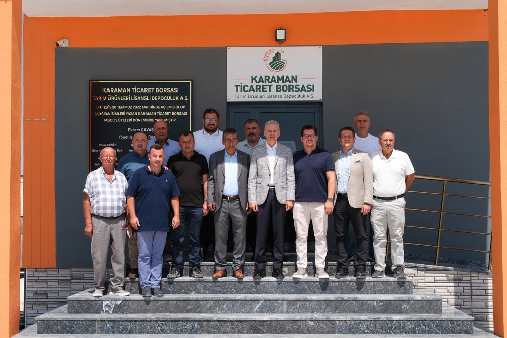 Vali ÇİÇEKLİ Karaman Ticaret Borsası Tarım Ürünleri Lisanslı Depoculuk A.Ş. ile Bölgedeki Kooperatifleri Ziyaret Etti
