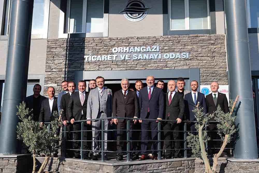Vali Ayyıldız ve TOBB Başkanı Hisarcıklıoğlu’ndan Orhangazi Ticaret ve Sanayi Odası’na Ziyaret