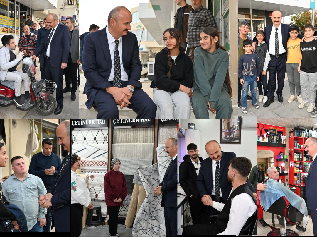 Valimiz Ekrem Canalp, Gülistan 2 Caddesi Esnafını Ziyaret Etti