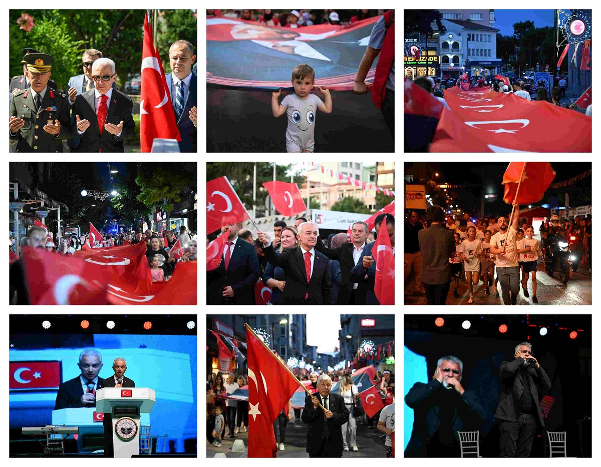 Zaferin Adı Türkiye! 15 Temmuz dokuzuncu yıl dönümünde Kırklareli’nde büyük bir coşkuyla kutlandı…