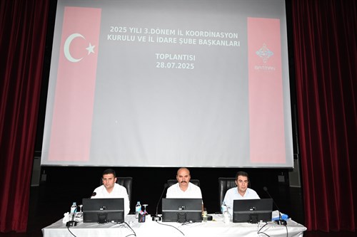 2025 Yılının 3. Dönem İl Koordinasyon Kurulu Toplantısı Gerçekleşti