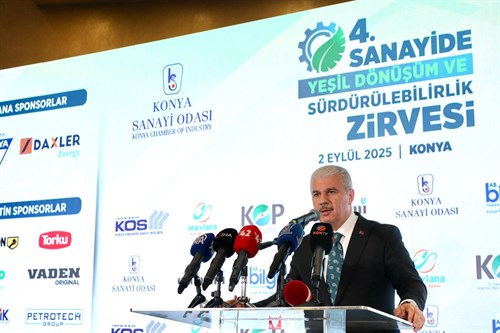 Konya’da 4. Sanayide Yeşil Dönüşüm ve Sürdürülebilirlik Zirvesi Başladı