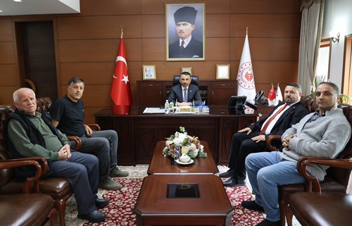 Vali Osman Hacıbektaşoğlu, Muhtar Birkan Demirel'i Kabul Etti