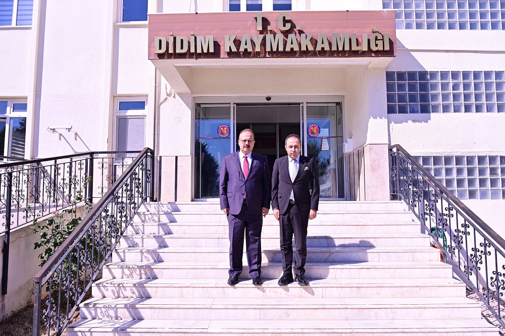 Valimiz Yakup Canbolat, Didim Kaymakamı Mesut Çoban'a İade-i Ziyarette Bulundu