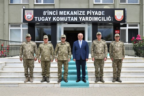 Vali Soytürk 1’inci Ordu Komutanı Tokel’i Ziyaret Etti
