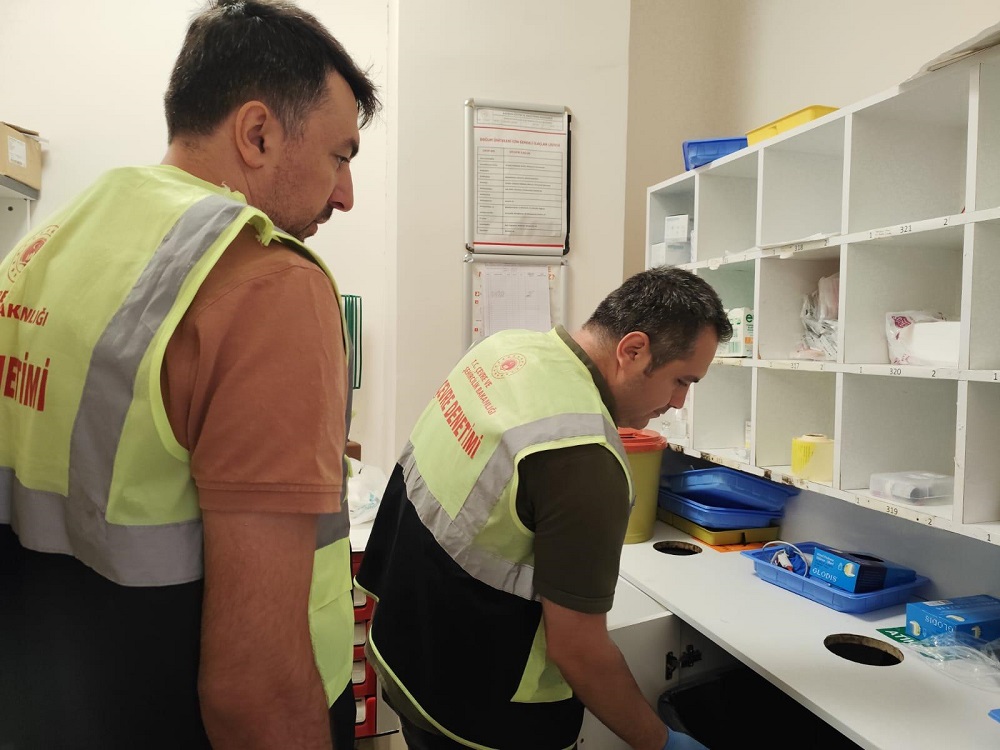 Sağlık Kuruluşlarında Tıbbi Atık Denetimi Yapıldı