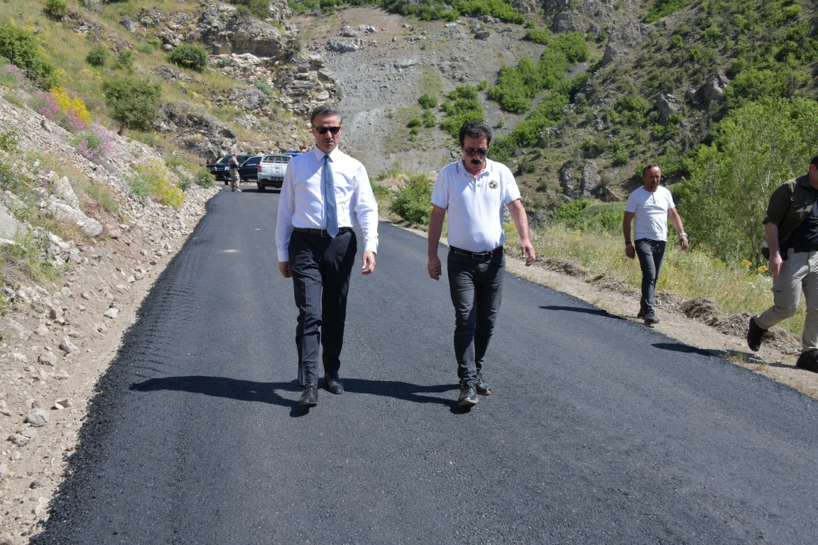 Valimiz Aydın Baruş Canca ve Keçi Kaleleri Yol İyileştirme Çalışmalarını İnceledi