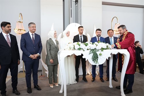 Aile ve Sosyal Hizmetler Bakanımız Sayın Mahinur Özdemir Göktaş ve Valimiz Mustafa Yavuz ile Nikâh Şahidi Oldu.